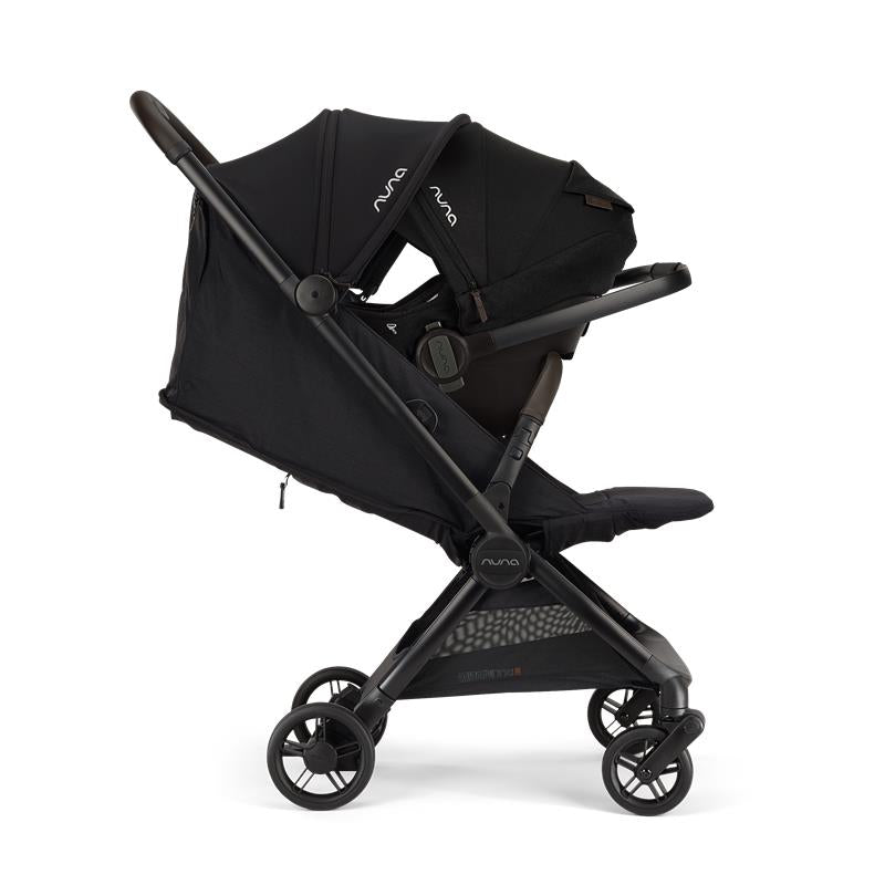 Nuna Viaa Cabn Ultra-Compact Stroller, Caviar Image 4