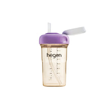 Hegen PPSU Straw Cup - 6 Months Plus - 240ml/8oz - Purple