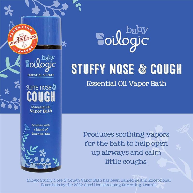 Oilogic Baby - Stuffy Nose & Cough Vapor Bath Relief for Babies & Toddlers Image 2