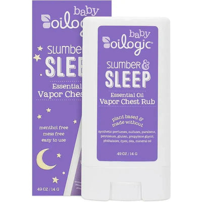 Relaxing Vapor Chest Rub Stick by Oilogic for slumber and sleep, featuring plant-based ingredients, 49 oz.