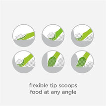 Ola Baby - 100% Silicone Soft-Tip Training Spoon For Baby Led Weaning, 2Pack, Pearl/Blueberry Image 2