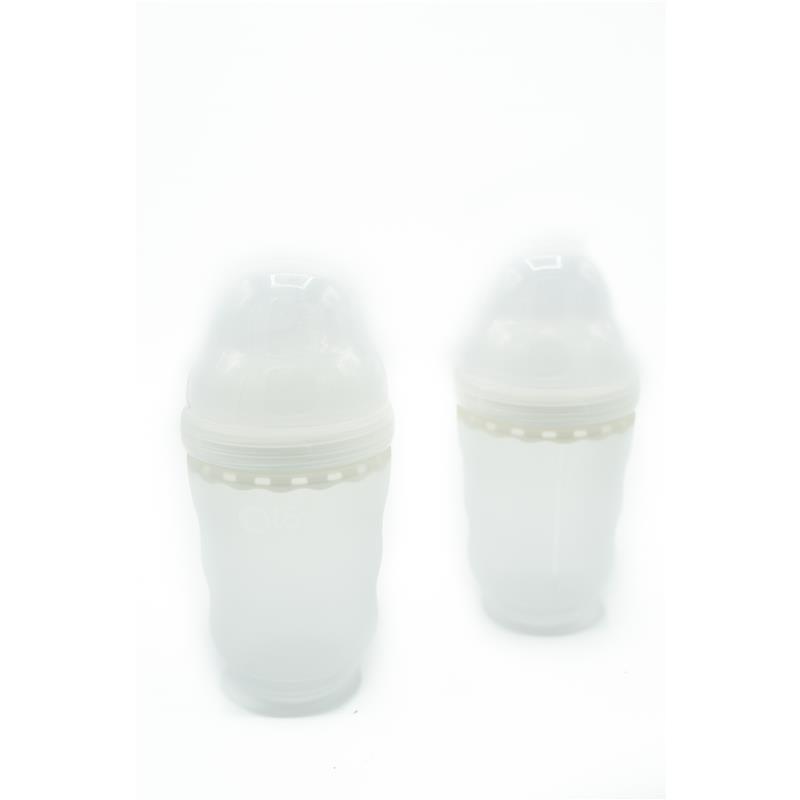 Ola Baby - 8Oz 2Pk Baby Neutral Gentle Bottle, Frost  Image 6
