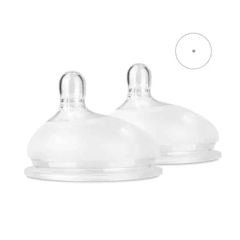 Ola Baby - Gentle Bottle Silicone Replacement Nipple 2 Pack, 0-3 Months/Preemie Flow Image 2