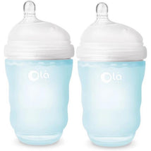 Ola Baby - 8Oz 2Pk Baby Boy Gentle Bottle, Sky Image 1