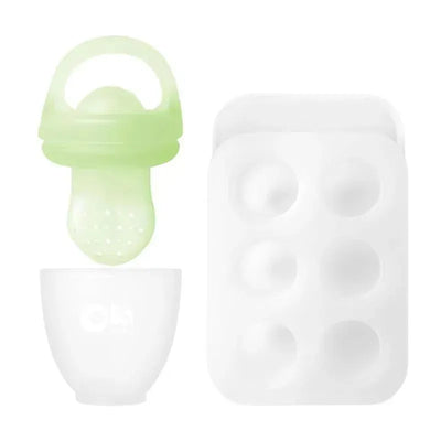 Ola Baby - Silicone Fresh Fruit Feeder & Popsicle Set for Solid Food Introduction, Kiwi Image 1