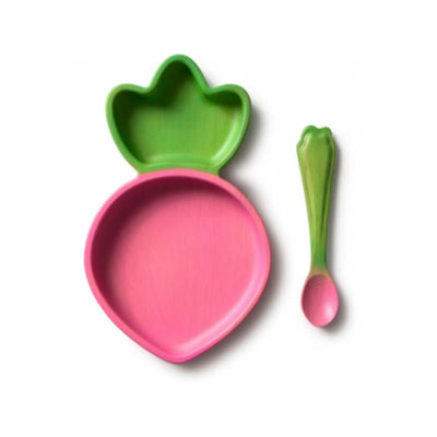 Oli & Carol - Ramona The Radish Plate & Spoon Set Image 1