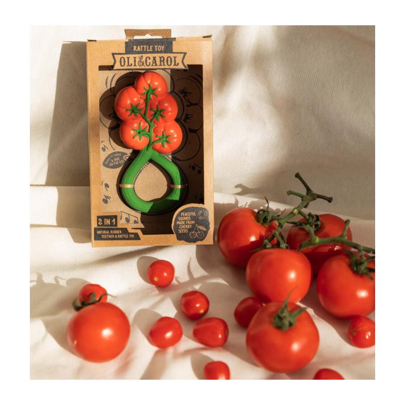 Oli & Carol - Tomato Rattle Toy Image 2