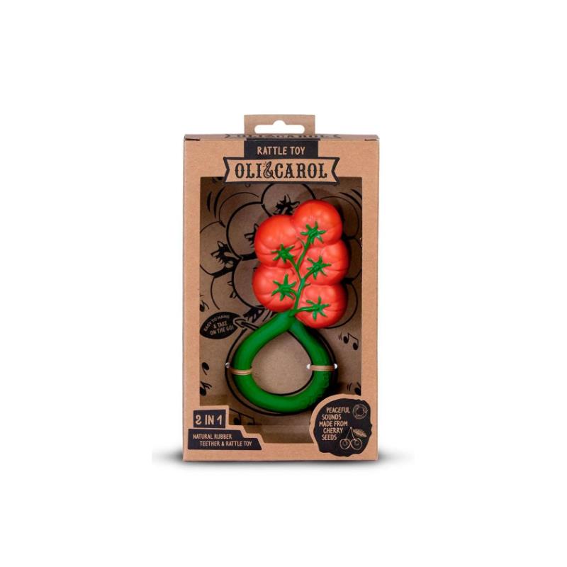 Oli & Carol - Tomato Rattle Toy Image 3