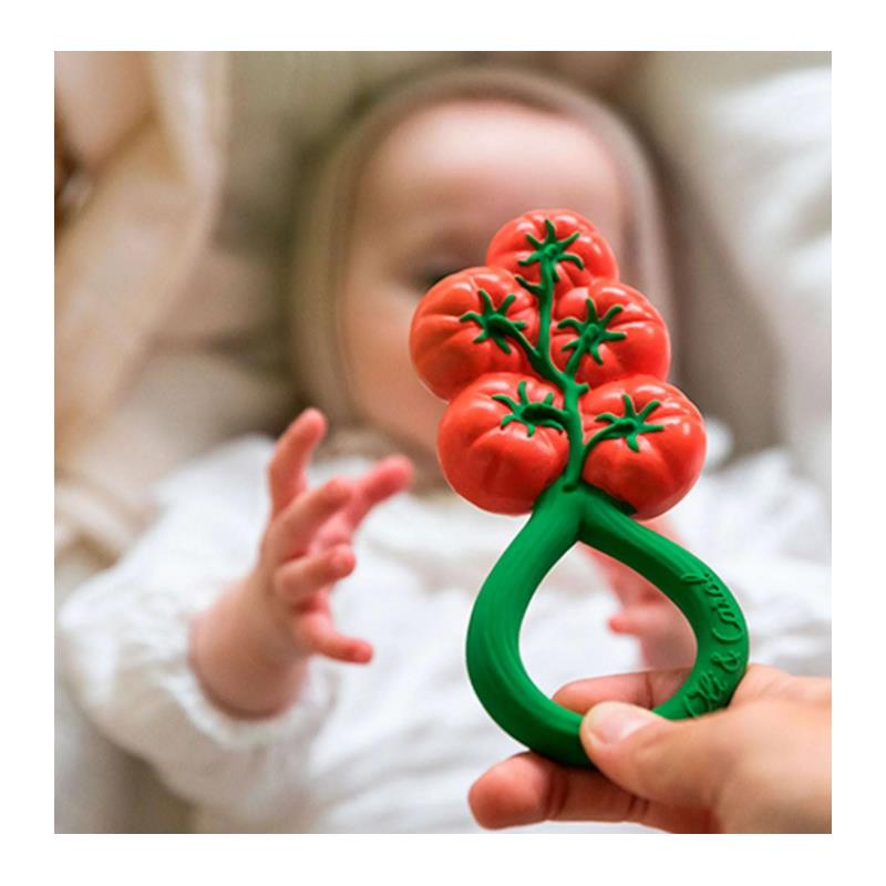 Oli & Carol - Tomato Rattle Toy Image 7
