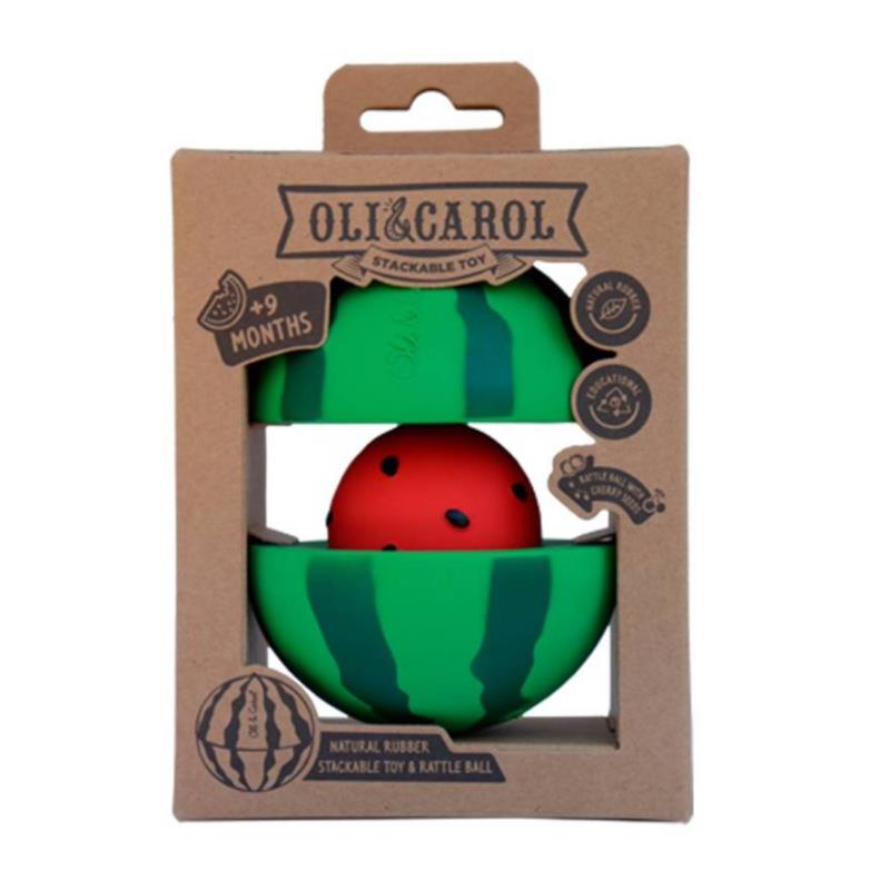 Oli & Carol - Watermelon Stacking Toy & Rattle Ball Image 2