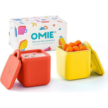 OmieBox - 2Pk Leakproof Dips Containers To Go, Yellow/Red Image 1