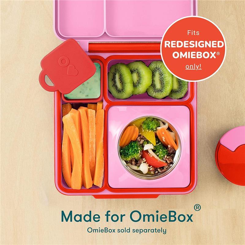 OmieBox - 2Pk Leakproof Dips Containers To Go, Yellow/Red Image 3