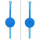 Omie Box - 2Pk Plastic Reusable Fork & Spoon Silverware with Pod for Kids, Capri Blue Image 4