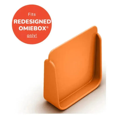 Divider for OmieBox in orange, designed to fit the redesigned model.