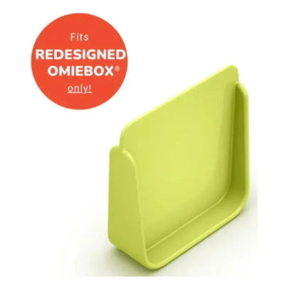Divider for OmieBox in lime green, designed to fit the redesigned OmieBox, featuring a simple and functional design.