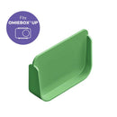 Green divider designed for the OmieBox Up, featuring smooth, curved edges for optimal organization.