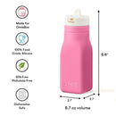 OmieBox - Leak-Proof Silicone Water Bottle, Pink Image 4