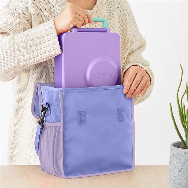 Omie Box - Omie Insulated Nylon Lunch Tote, Purple Image 2
