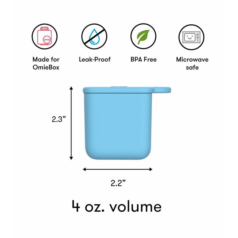 OmieBox - 2Pk Leakproof Dips Containers To Go, Blue/Lime Image 2