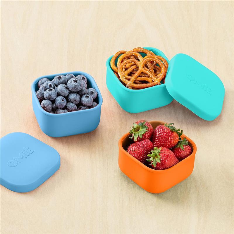 OmieBox - Silicone Leakproof Snack Containers To Go, Orange Image 4