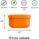 OmieBox - Silicone Leakproof Snack Containers To Go, Orange Image 2
