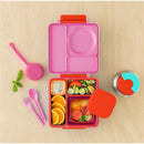 OmieBox - Silicone Leakproof Snack Containers To Go, Red Image 4