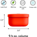OmieBox - Silicone Leakproof Snack Containers To Go, Red Image 5