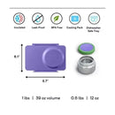 OmieBox - Up Carton Bento Box, Graphite Image 4