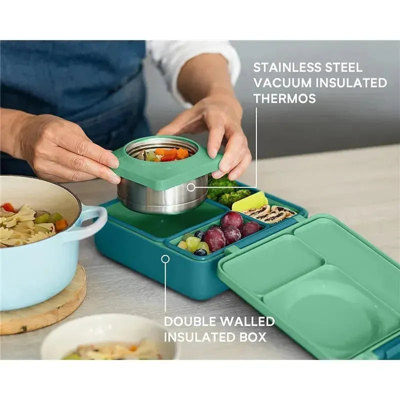 Blockhütte roestvrij isolatie thermisch lunchbox I 530ml - 730ml I Met borstel & spork Blockhütte roestvrij isolatie thermisch lunchbox I 530ml - 730ml I Met borstel & spork