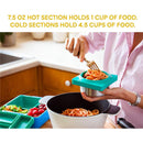 OmieBox Divider Lunch Box for Kids, Sunshine | Insulated Lunch Box Image 4