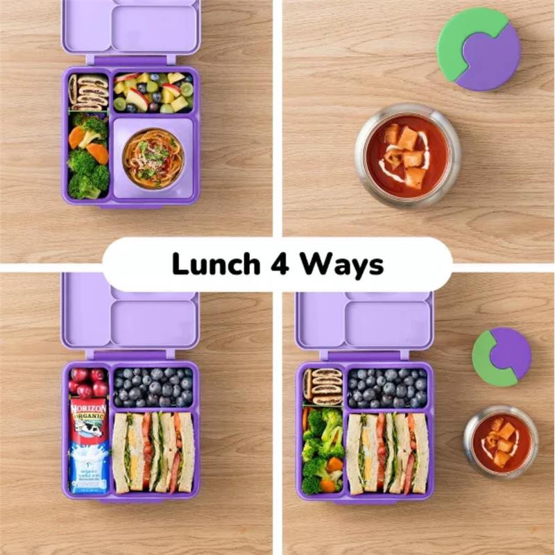 OMIEBox - Insulated Bento Lunch Box with Leakproof, Lilac Purple Image 4