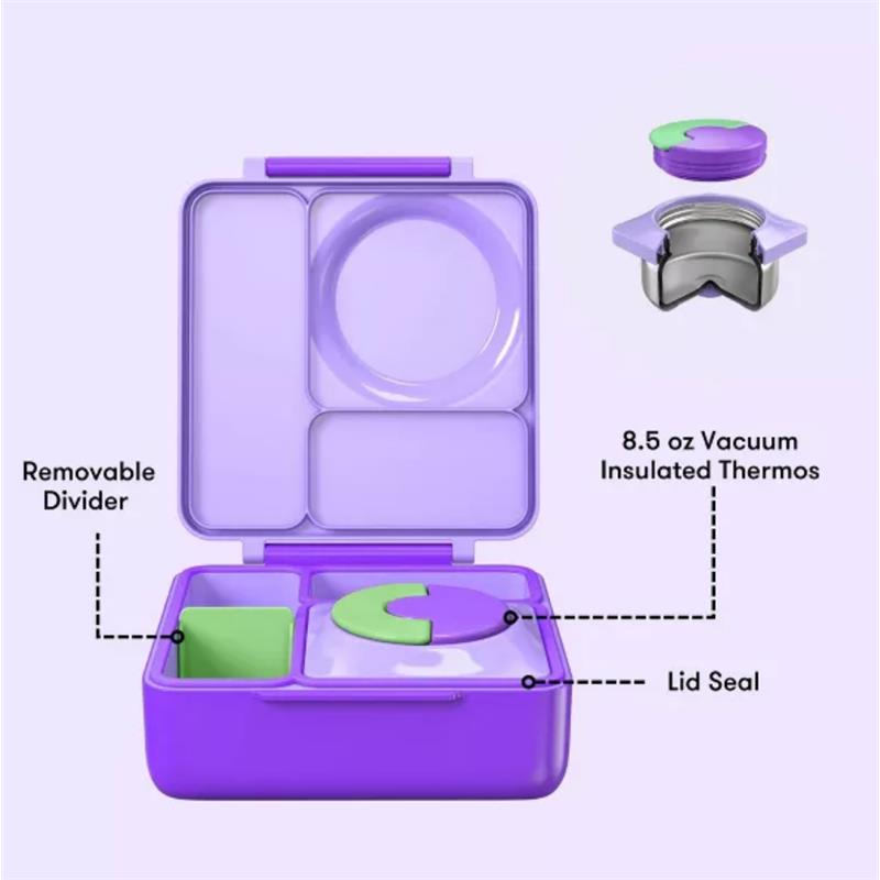 OMIEBox - Insulated Bento Lunch Box with Leakproof, Lilac Purple Image 5