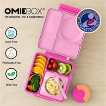 OMIEBox - Insulated Bento Lunch Box with Leakproof, Pink Image 2