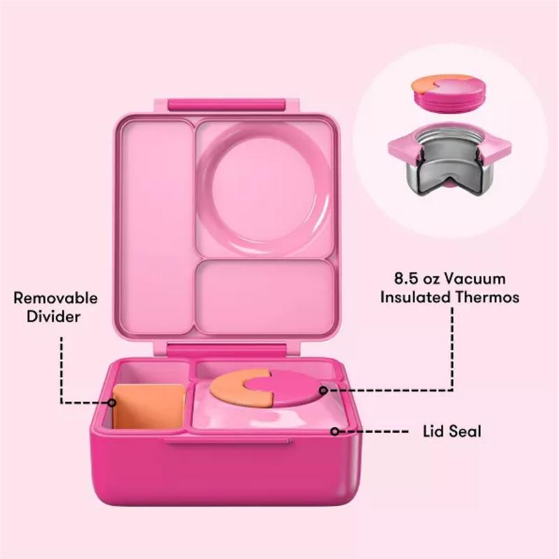OMIEBox - Insulated Bento Lunch Box with Leakproof, Pink Image 6