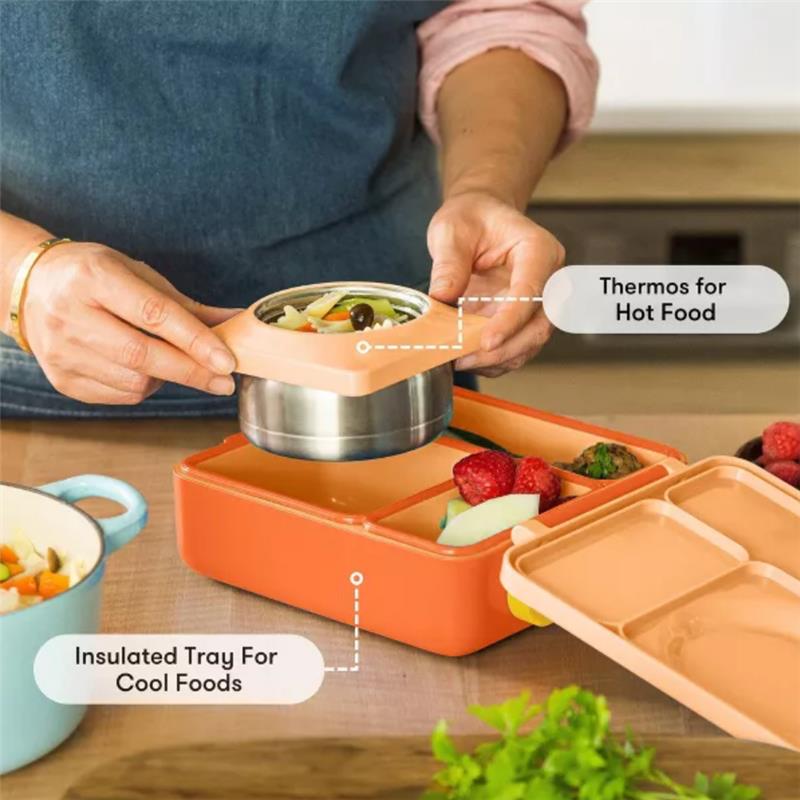 OMIEBox - Insulated Bento Lunch Box with Leakproof, Poppy Orange Image 4