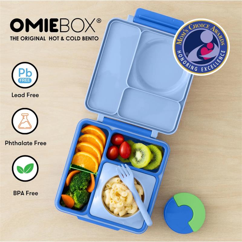 OMIEBox - Insulated Bento Lunch Box with Leakproof, Sea Blue Image 4
