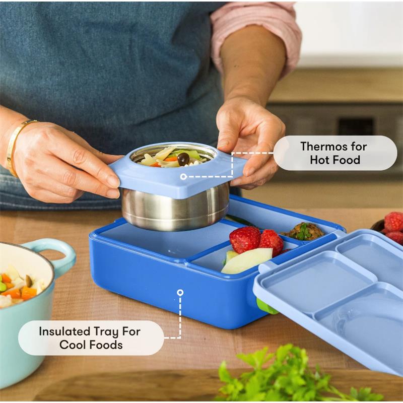 OMIEBox - Insulated Bento Lunch Box with Leakproof, Sea Blue Image 6