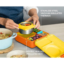 Omie Box - Insulated Bento Box with Leak Proof Thermos Food Jar, Sunshine Image 2