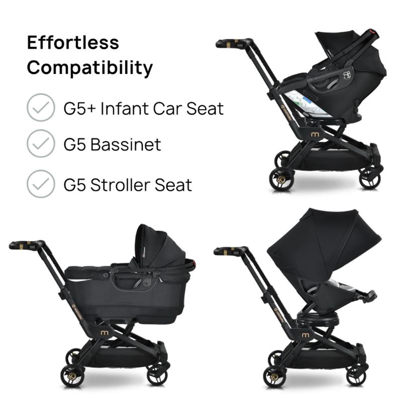 Orbit Baby M+ Compact Stroller, Black/Black Image 8