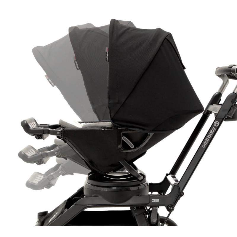 Orbit - Stroll, Sleep, & Ride Travel System (Stroller Frame + Stroller Seat + Bassinet + Car Seat), Black/Gold Image 3