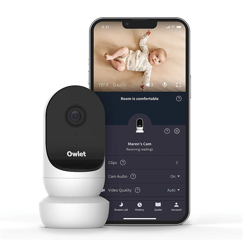 Owlet - Baby Smart Monitor Cam 2, White Image 1