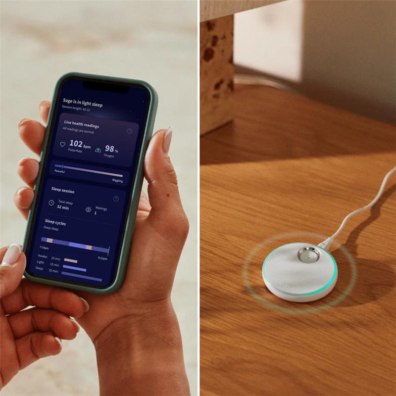 Owlet Dream Sock, Bedtime Blue Image 4