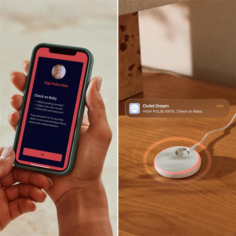 Owlet Dream Sock, Bedtime Blue Image 5