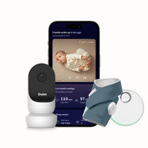Owlet - Dream Duo Dream Sock Baby Monitor and HD Camera, Bedtime Blue Image 1