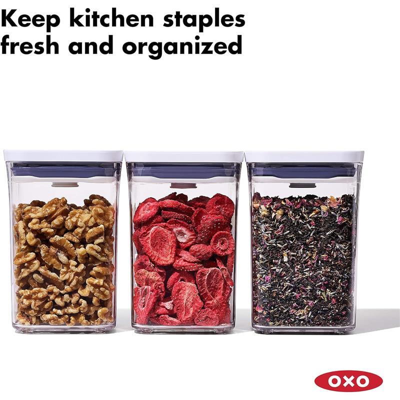 Oxo - 2Pk Good Grips Small Square Short POP Container Set Image 2