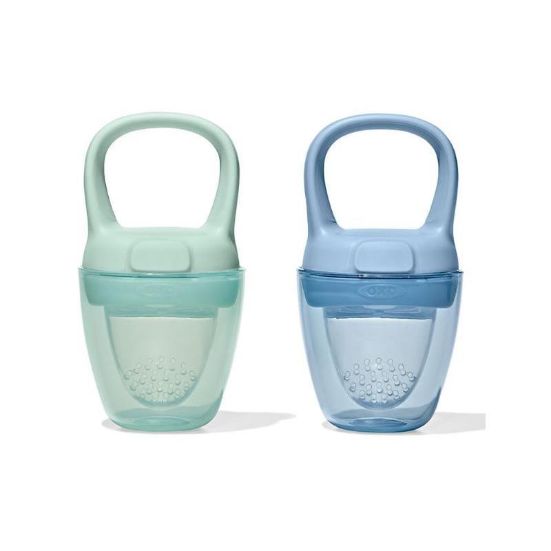 Oxo - 2Pk Tot Silicone Self-Feeder, Opal And Dusk Image 1
