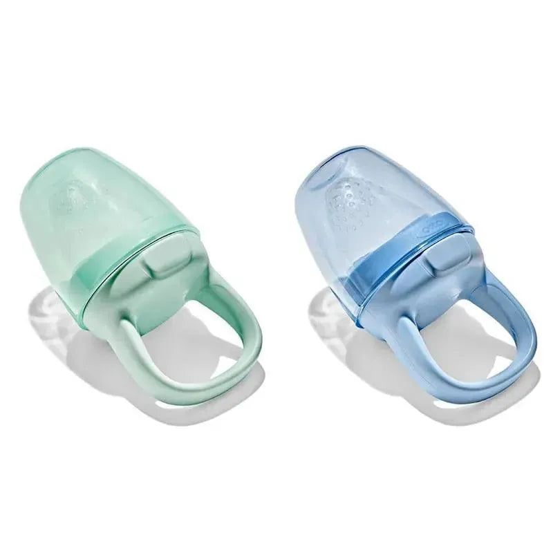 Oxo - 2Pk Tot Silicone Self-Feeder, Opal And Dusk Image 2