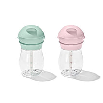 Oxo - 2Pk Tot Transitions Straw Cup 9 Oz, Opal/Blossom Image 2