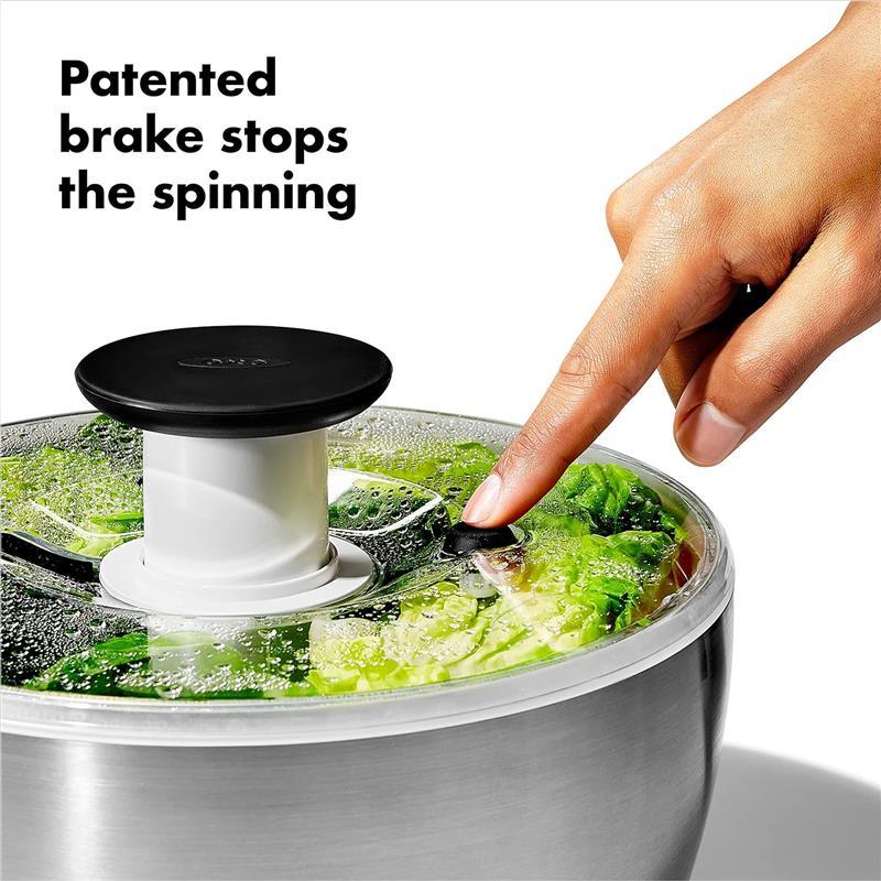 Oxo - Good Grips Stainless Steel Salad Spinner Image 4