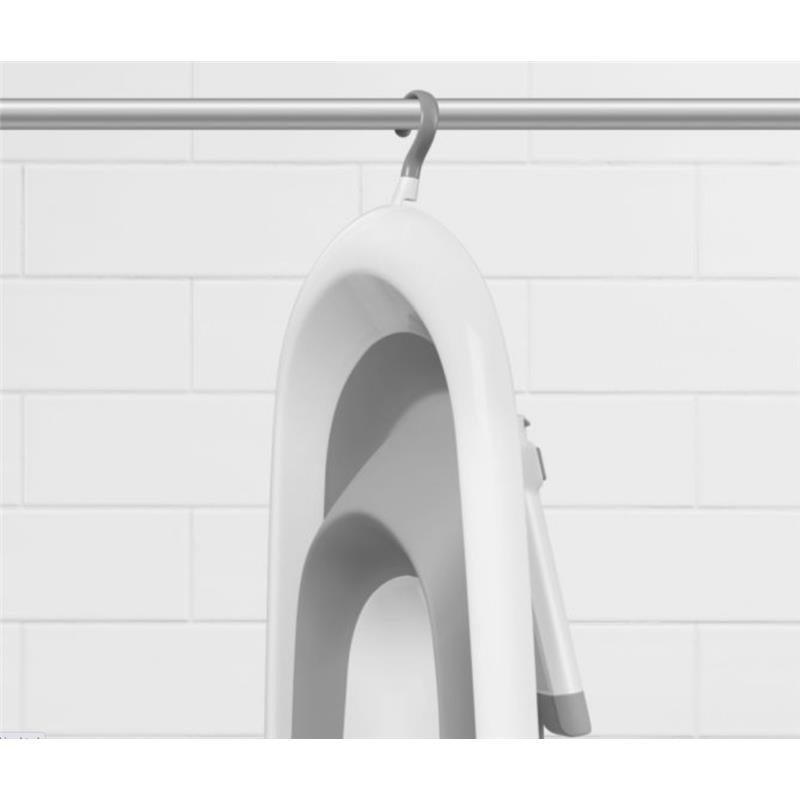 OXO Grey & White Splash & Store Baby Bathtub Image 8